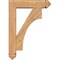 Ekena Millwork Westlake Arts and Crafts Smooth Bracket w/ Offset Brace, Western Red Cedar, 5 1/2"W x 20"D x 28"H BKT0604X20X28WTL03SWR - alternate 4